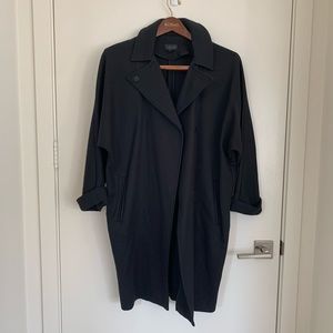 Topshop Black Cocoon Coat